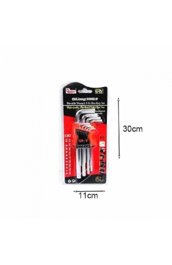 QiLiang-Tools Σετ με 9 Κλειδιά Άλλεν - Εργαλεία Allen - Durable Wrench 9pc Hex Key Set