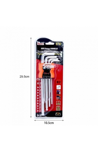 Σετ με 9 Κλειδιά Άλλεν – Εργαλεία Allen QiLiang-Tools - Durable Wrench 9pc Hex Key Set