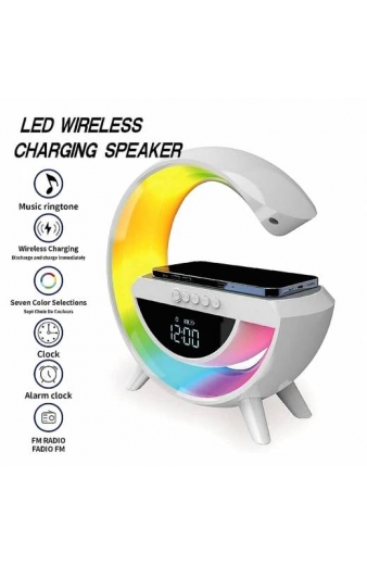 Ηχείο Bluetooth με Ραδιόφωνο & Ασύρματη Φόρτιση BT-3401 - LED Wireless Charging Speaker