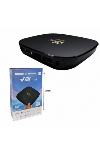 TV Box V88 Mini 4K 5G με 16GB RAM και 256GB Αποθηκευτικό Χώρο - Ultra HD Set-Top Box