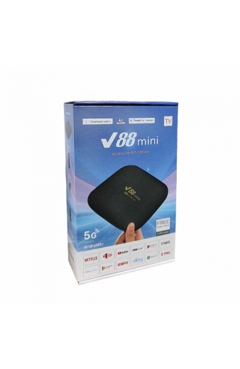 TV Box V88 Mini 4K 5G με 16GB RAM και 256GB Αποθηκευτικό Χώρο - Ultra HD Set-Top Box