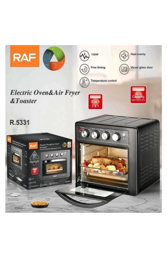 RAF Φριτέζα Αέρος & Ηελκτρικόσ Φούρνος 32lt 1700W R.5331 - Electric Oven & Air Fryer & Toaster
