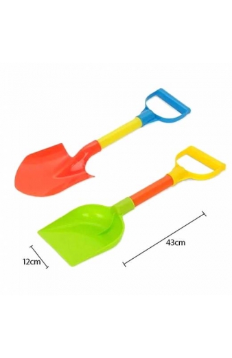Πλαστικό παιδικό φτυάρι παραλίας 2τεμ. - Plastic children's beach shovel
