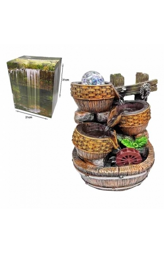 Διακοσμητικό Συντριβάνι Feng Shui - Resin craft bonsai running water ornament