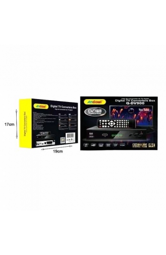 Andowl Q-DV900 Ψηφιακός Δέκτης Αποκωδικοποιητής Mpeg-4 4K UHD Σύνδεσεις SCART / HDMI - Digital TV Converters Box