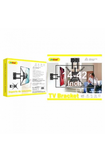 Andowl Q-L030B Βάση Τηλεόρασης Τοίχου με Βραχίονα έως 42" και 50kg 14-42Inch - TV Stand Wall Mount Bracket