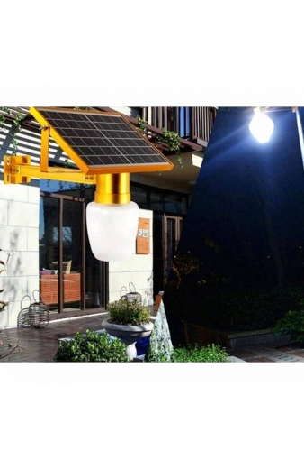 Ηλιακό Φωτιστικό 10W LED Με Αισθητήρα Φωτός Χρυσό JD-9908 - Solar energy