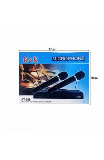 K&K Ασύρματο μικρόφωνο και δέκτης AT-306 - K&K Wireless microphone and receiver AT-306