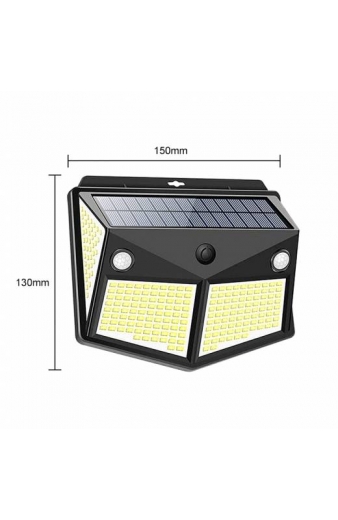 Ηλιακό προβολάκι επιτοίχιο με αισθητήρα κίνησης - Solar powered LED wall light
