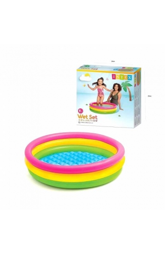 Intex παιδική πισίνα φουσκωτή 86cm x 25cm - Wet Set Three-ring pool