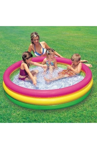 Intex παιδική πισίνα φουσκωτή 1.14x25cm - Wet Set Collection Three-ring pool