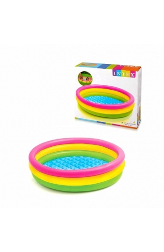 Intex παιδική πισίνα φουσκωτή 1.14x25cm - Wet Set Collection Three-ring pool