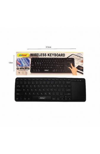 Andowl Ασύρματο Πληκτρολόγιο με Touchpad Q-WK808 - Wireless Keyboard