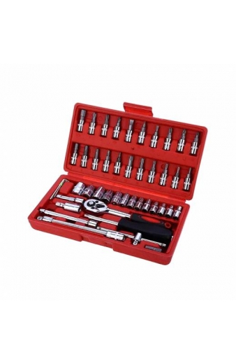 Σετ Καρυδάκια 46τεμ 1/4" - 46 pcs socket set