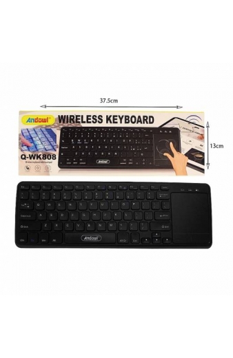 Andowl Q-WK808 Ασύρματο Πληκτρολόγιο με Touchpad - Wireless Keyboard