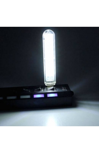Mini USB LED φορητό φως με 8 led Cool white