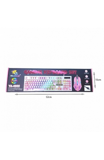 Yelandar YA-4600 Σετ πληκτρολόγιο & ποντίκι ενσύρματα RGB φωτισμός - Gaming keyboard set RGB light