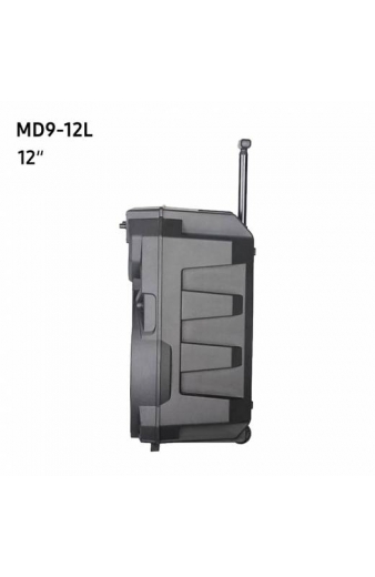 Φορητό ηχείο 1500W με μικρόφωνο & τηλεχειριστήριο MD9-12L 12" - Portable wireless speaker