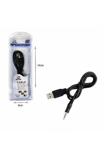 RUN&TENG Καλώδιο Ήχου 3.5mm σε USB 1.5m R&T-1469 - USB to audio jack cable