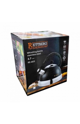Rettberg Τσαγιερό από Ανοξείδωτο Ατσάλι 2.7L RE-603 - Whistling Kettle Stainless Steel