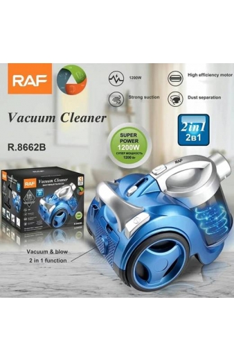 Raf Ηλεκτρική Σκούπα 1200W με Κάδο 3lt R.8662B - Vacuum Cleaner