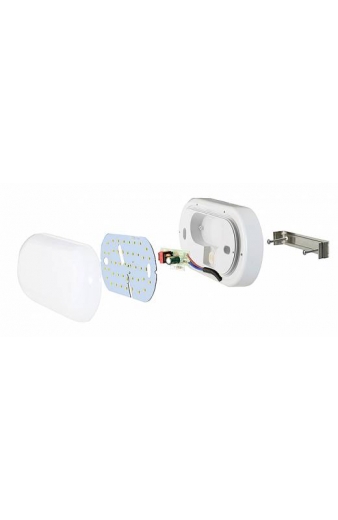 POWERTECH LED φωτιστικό τοίχου EXTL-0004, 10W, 4000k cool white, λευκό