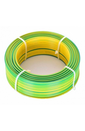 CABLEL καλώδιο H07V-U 1.5mm², 450/750V, 100m, κίτρινο-πράσινο