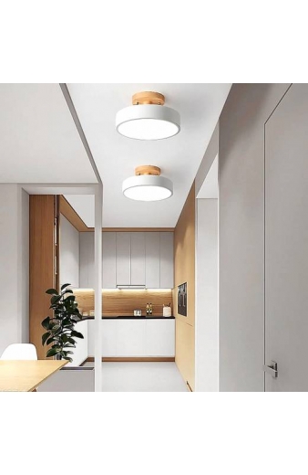 POWERTECH LED φωτιστικό οροφής HLL-0120, 12W, 4000K, Φ18x12cm, λευκό