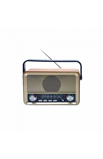Hairun Retro Επιτραπέζιο Ραδιόφωνο Επαναφορτιζόμενο με Bluetooth HR511BT - Radio