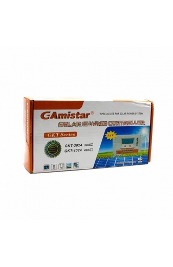 GAMISTAR Ρυθμιστής φόρτισης για φωτοβολταϊκά 30A GKT-3024 - Solar charge controller