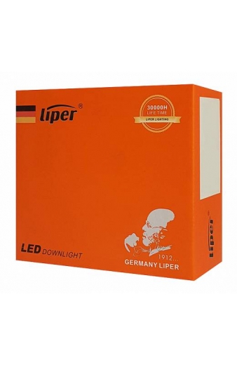 LIPER LED φωτιστικό LP-COB7B, 7W, χωνευτό, 4000K, Φ9.8, λευκό