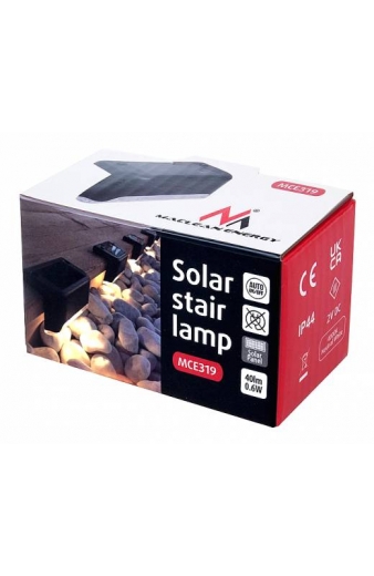 MACLEAN ENERGY LED ηλιακό φωτιστικό MCE319 για σκάλες/κάγκελα, 100mAh