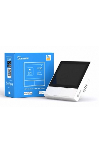 SONOFF smart panel ελέγχου NSPanel με οθόνη αφής, 2-gang, Wi-Fi, λευκό