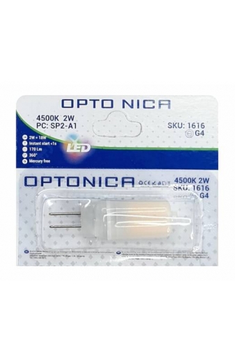 OPTONICA LED λάμπα 1616, 2W, 4500K, 170lm, G4