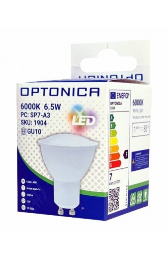 OPTONICA LED λάμπα spot 1904, 6.5W, 6000K, GU10, 550lm