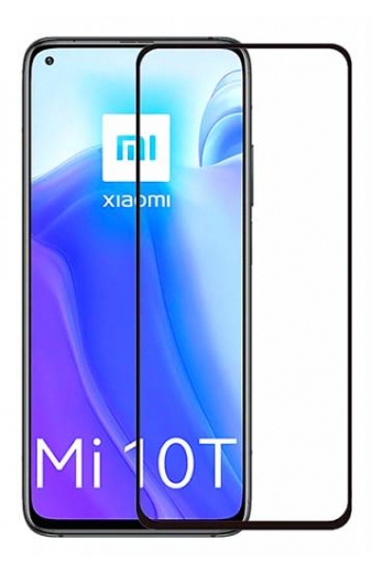 POWERTECH Tempered Glass 5D, full glue, Xiaomi Mi 10T/Lite/Pro 5G, μαύρο