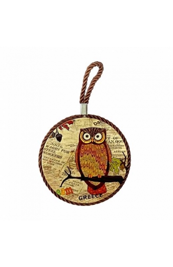 Διακοσμητικό Κρεμαστό Κουκουβάγια Ø11.5 - Decorative Hanging Owl