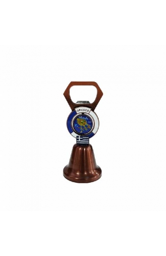 Μεταλλικό ανοιχτήρι κουδουνάκι Greece Chalkidiki - Metal bell opener Greece Chalkidiki