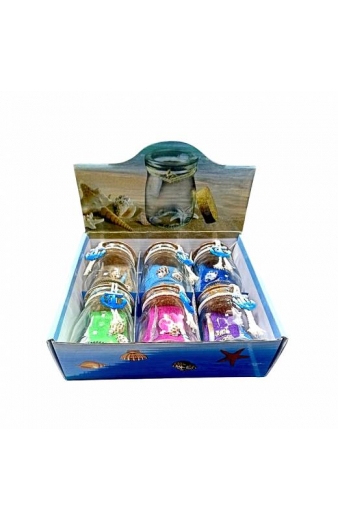 Διακοσμητικά μπουκάλια 6τεμ - Glass bottle decorations